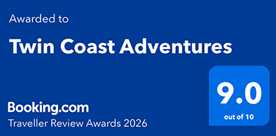Twin Coast Adventures Award from Booking.com 2026